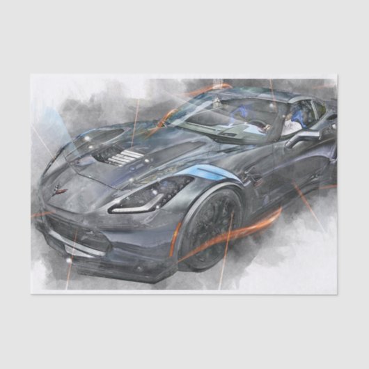 Klassische Autos Seidenpapier (Vorderseite)