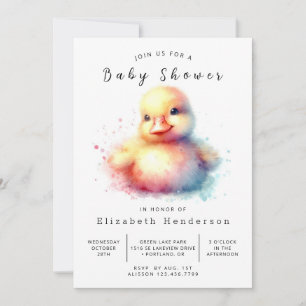 Klassische Babydusche für Custom Duck Einladung
