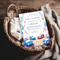 Klassische Babyparty für Auto-Fans