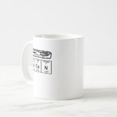Klassische Bacon Strip Bacon Chemie Kaffeetasse (Vorderseite Links)