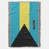 Klassische bahamische Flagge Decke (Vorderseite Vertikal)