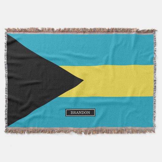 Klassische bahamische Flagge Decke (Vorderseite)