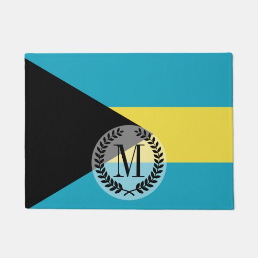 Klassische bahamische Flagge Fußmatte (Vorderseite)