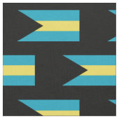 Klassische bahamische Flagge Stoff (Nahaufnahme)