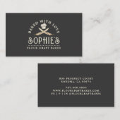 Klassische Baker's Logo Black Business Card Visitenkarte (Vorne/Hinten)