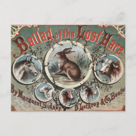 Klassische Ballade der verlorenen Hare Postkarte