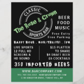 Klassische Bar-Logos, Pub/Brauerei Flyer (Vorne)