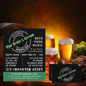 Klassische Bar-Logos, Pub/Brauerei Flyer