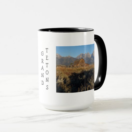 Klassische Barn und Grand Tetons Tasse (VorderseiteRechts)