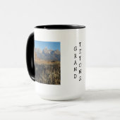 Klassische Barn und Grand Tetons Tasse (Vorderseite Links)