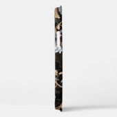 Klassische barocke Blume: schwarzer Hintergrund. Case-Mate iPhone Hülle (Rückseite / Rechts)