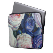 Klassische barocke Rose Blumendesign Laptopschutzhülle (Vorderseite Links)