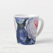 Klassische barocke Rose Blumendesign Milchtasse (Rechte Ecke)