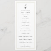 Klassische Bars Linien Doppelmonogramm Moderne Hoc Programm (Vorderseite)