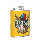 Klassische Baseball Essentials / Stilvolle Retro L Flachmann (Rechts)
