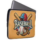 Klassische Baseball Essentials / Stilvolle Retro L Laptopschutzhülle (Vorne Rechts)