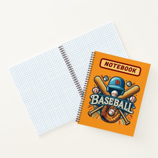 Klassische Baseball Essentials / Stilvolle Retro L Notizblock (Innenseite)