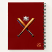 Klassische Baseball Essentials / Stilvolle Retro L Notizblock (Rückseite)