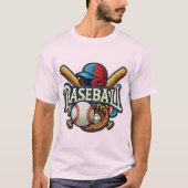 Klassische Baseball Essentials / Stilvolle Retro L T-Shirt (Vorderseite)