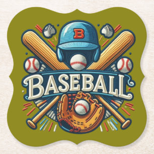 Klassische Baseball Essentials / Stilvolle Retro L Untersetzer