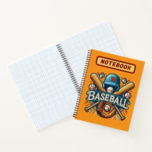 Klassische Baseball-Essentials / Stylische Retro-L Notizblock