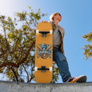 Klassische Baseball-Essentials / Stylische Retro-L Skateboard