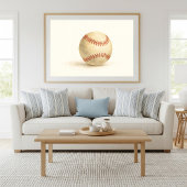 Klassische Baseball Waterolor Kunst Poster