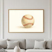 Klassische Baseball Waterolor Kunst Poster