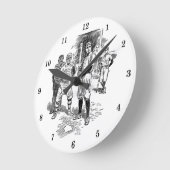 Klassische Baseballmauer Runde Wanduhr (Winkel)