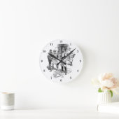 Klassische Baseballmauer Runde Wanduhr (Zuhause)