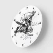 Klassische Baseballmauer Runde Wanduhr (Winkel)