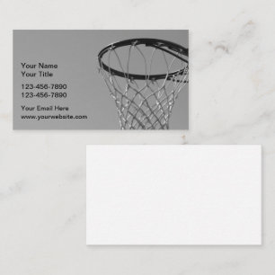 Klassische Basketball-Trainer Visitenkarten Visitenkarte