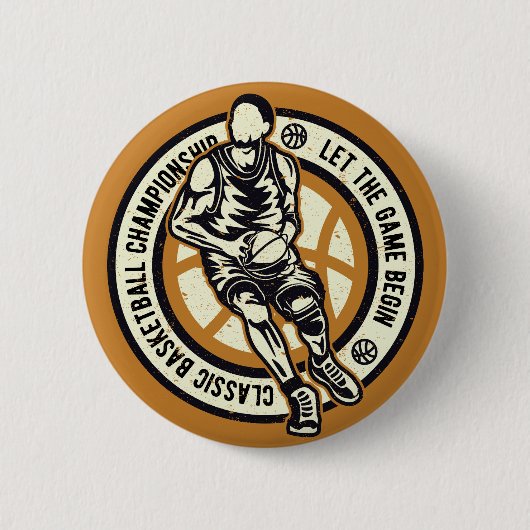 Klassische Basketballmeisterschaft Alte Schulmanns Button (Vorderseite)