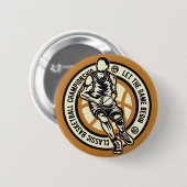 Klassische Basketballmeisterschaft Alte Schulmanns Button (Vorne & Hinten)