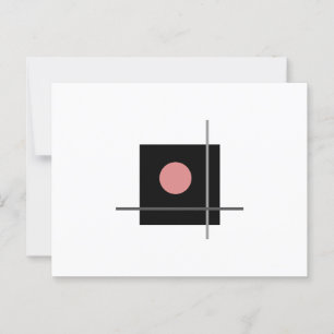 Klassische Bauhaus Gray Geometric Art Composite Postkarte