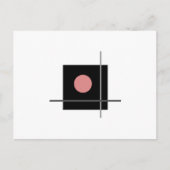 Klassische Bauhaus Gray Geometric Art Composite Postkarte (Vorderseite)