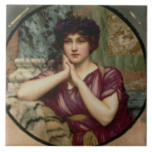 Klassische Beauty, 1901 (Öl auf Leinwand) Fliese