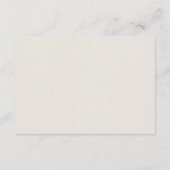 Klassische beige Details zu Botanischen Hochzeiten Begleitkarte (Rückseite)