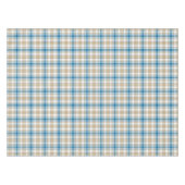 Klassische Beige und Blau Kariert Tischdecke (Vorderseite (Horizontal))