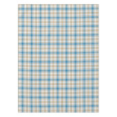 Klassische Beige und Blau Kariert Tischdecke (Vorderseite)