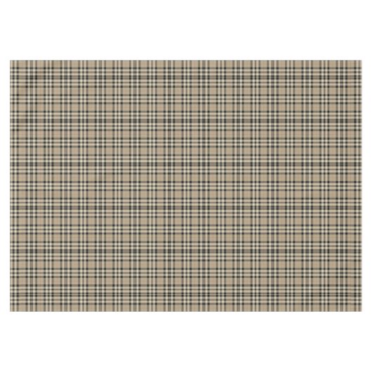 Klassische Beige und Schwarz Kariert Tischdecke (Vorderseite (Horizontal))