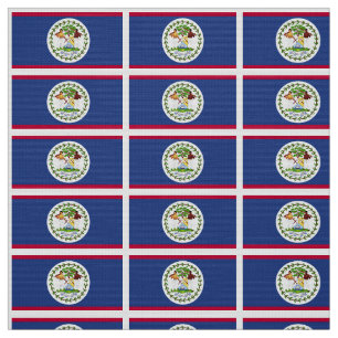 Klassische Belize-Flagge Stoff