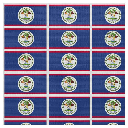 Klassische Belize-Flagge Stoff (Muster)