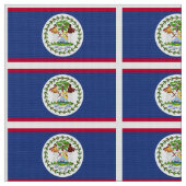 Klassische Belize-Flagge Stoff (Nahaufnahme)
