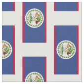Klassische Belize-Flagge Stoff (Nahaufnahme)