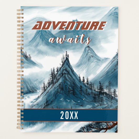 Klassische Berge Malerei Inspiration Zitat 3 R Planer (Vorderseite)