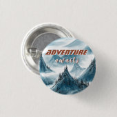 Klassische Berge zeichnen inspirierenden Kostenvor Button (Vorne & Hinten)