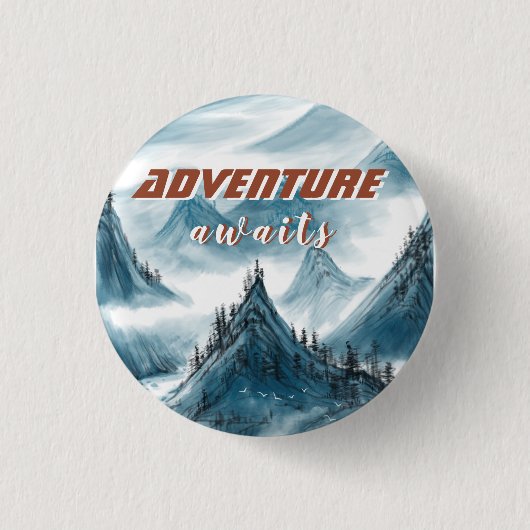 Klassische Berge zeichnen inspirierenden Kostenvor Button (Vorderseite)