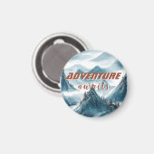 Klassische Berge zeichnen inspirierendes Zitat Magnet (Vorderseite/Rückseite)