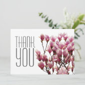 Klassische Berufliche Blüte Dankeskarte (Stehend Vorderseite)